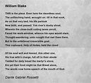 William Blake Poem by Dante Gabriel Rossetti - Poem Hunter