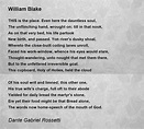 William Blake Poem by Dante Gabriel Rossetti - Poem Hunter
