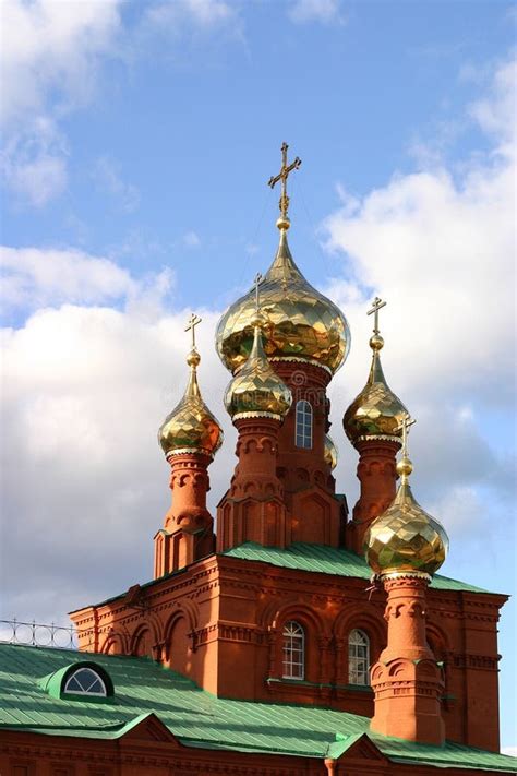 Onion Shaped Domes Of Russian Orthodox Cathedral Stock Photo Image Of