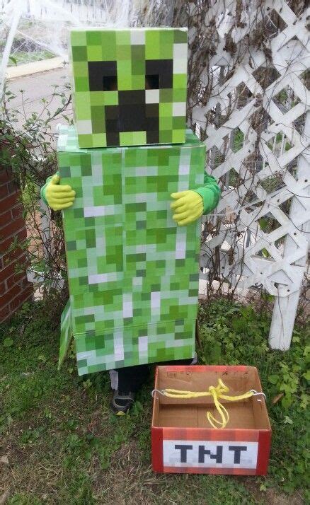 Diy Minecraft Creeper Halloween Costume Minecraft Creeper Halloween Costume Creepers Halloween