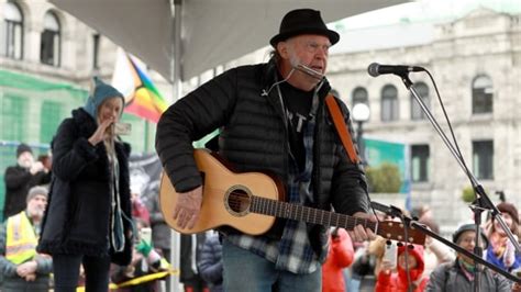Neil Young Daryl Hannah Surprise Crowd At Victoria Old Growth Rally