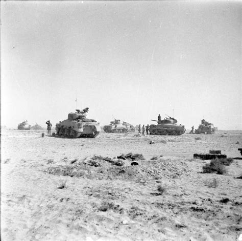 Tanks Of 8th Armoured Brigade During The Second Battle Of El Alamein