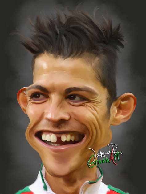 Cristiano Ronaldo Funny Caricatures Celebrity Caricat