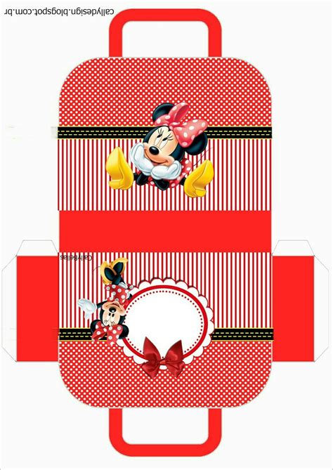 Caja Tipo Maleta Minnie Mickey Mouse Party Favors Minnie Mouse Party