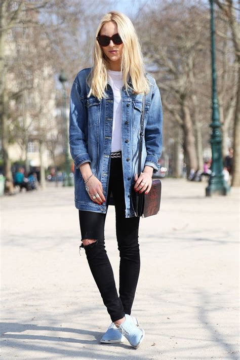 Denim Jeans Coat Jacket Peace Love Shea Denim Jacket Trend How To Wear Denim Jacket Worn Jean