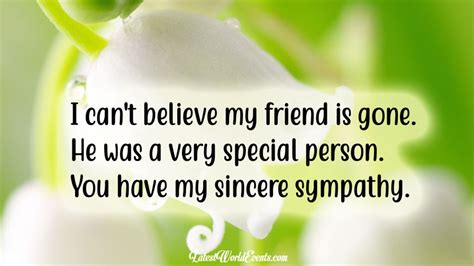 Sympathy Quotes Loss Of Friend Inspiration