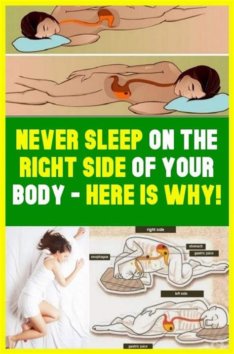 Do Not Sleep On The Right Side Of Your Body Never Sleep Gastric