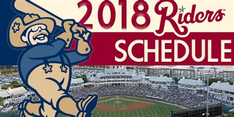 Roughriders Announce 2018 Schedule Season Opens April 5 Roughriders