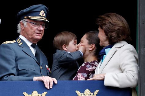 The Princess Couldnt Resist A Smooch From Her Son During A Royal