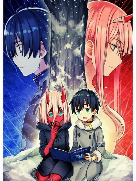 Zero Two And Hiro Darling In The Franxx Poster By