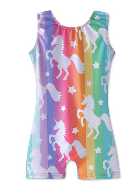 buy hoziy gymnastics leotards for girls unicorn aurora rainbow mermaid dinosaur cupcake sparkle