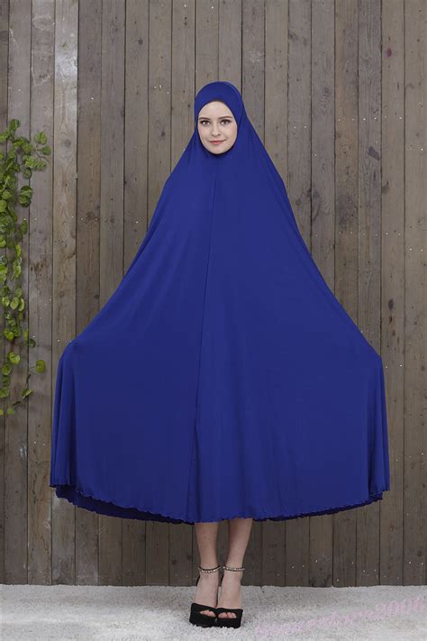 Muslim Women Overhead Jilbab Long Hijab Abaya Khimar Headscarf Prayer