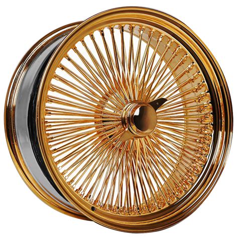 20x8 La Wire Wheels Standard 150 Spoke Straight Lace Gold Rims Ww075 1