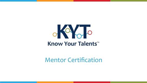 Mentor Certification From Know Your Talents Youtube