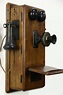 Early 1900's Antique Oak Wall Telephone, Signed Leich, Genoa, IL ...