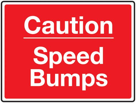Traffic Signs Caution Speed Bumps Seton
