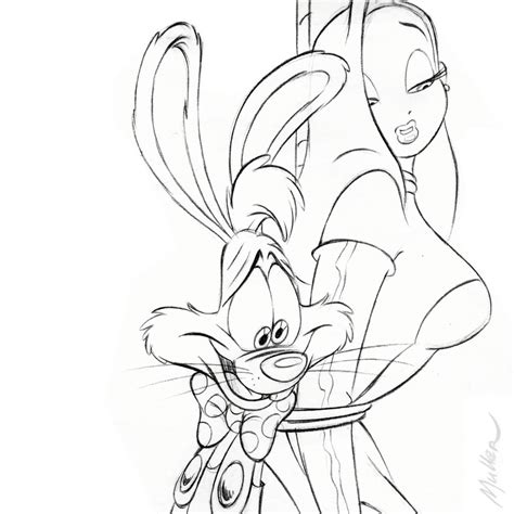 Rogerjessica Cleanup Rabbit Drawing Jessica Rabbit Cartoon Jessica