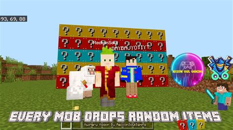 Minecraft But Every Mob Drop Random Item Mystery Addon 120