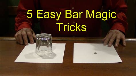 5 Easy Bar Magic Tricks Epic Cool Simple Magic Trick Youtube