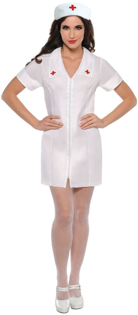 Hospital Honey Nurse Costume Ladies Er Uniform Womens Fancy Dress
