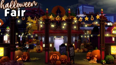 Sims 4 Speed Build Halloween Fair Youtube