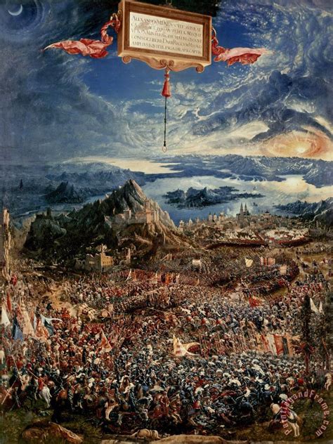 Albrecht Altdorfer The Battle Of Issus Painting The Battle Of Issus