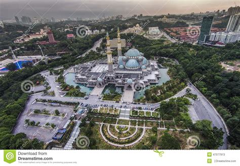 Masjid ini terletak berdekatan kompleks matrade dan pejabat kerajaan di jalan duta. Federal Territory Mosque, Malaysia Stock Image - Image of ...
