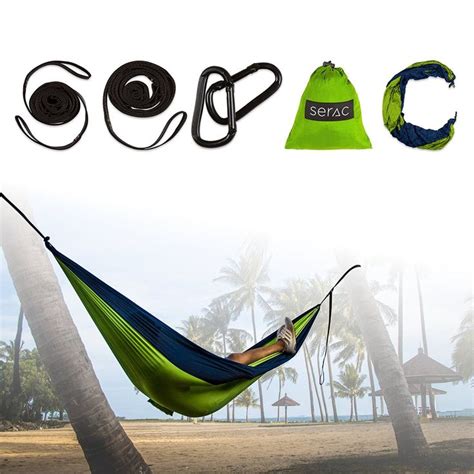 Durable Hammock And Strap Bundle Serac Classic Camping Hammock With