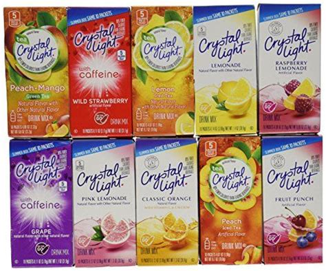 Crystal Light Drink Mix Variety On The Go ~ Pack With 10 Flavors