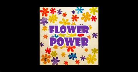 Flower Power Design Flower Power Sticker Teepublic