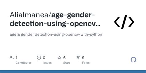 Age Gender Detection Using Opencv With Python Style Xml At Master