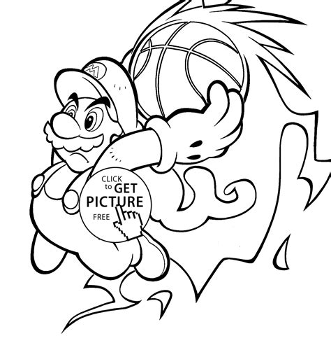 Printable All Super Mario Characters Coloring Pages