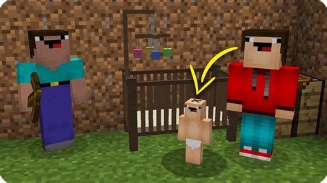 BebÉ Noob Se Hace Mayor En Minecraft BebÉ Noob Crece En Minecraft 😳