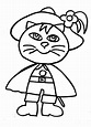 Dibujos animados para colorear: El Gato con Botas para colorear