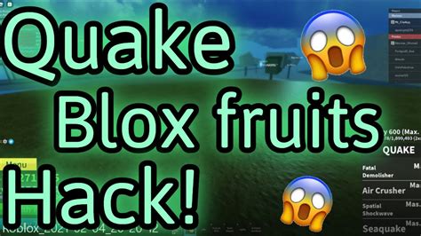 How To Become A Quake Pro Blox Fruits Youtube