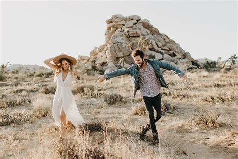 Joshua Tree Engagement Photos Casey Aka Officially Quigley Her Fiancé Alex Couples Outfit
