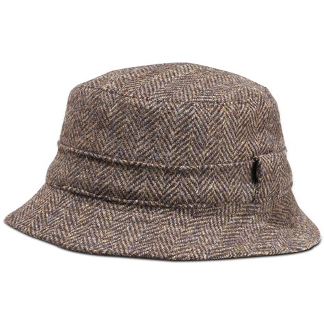 The Reversible Harris Tweed Hat Hammacher Schlemmer