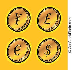 Moneda Imagenes Vectorial De Clipart EPS 97 638 Moneda Clip Art