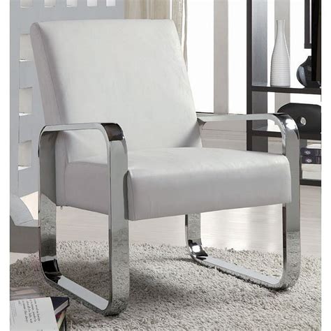 Ultra Modern Accent Chair White Coaster Furniture Furniture Cart
