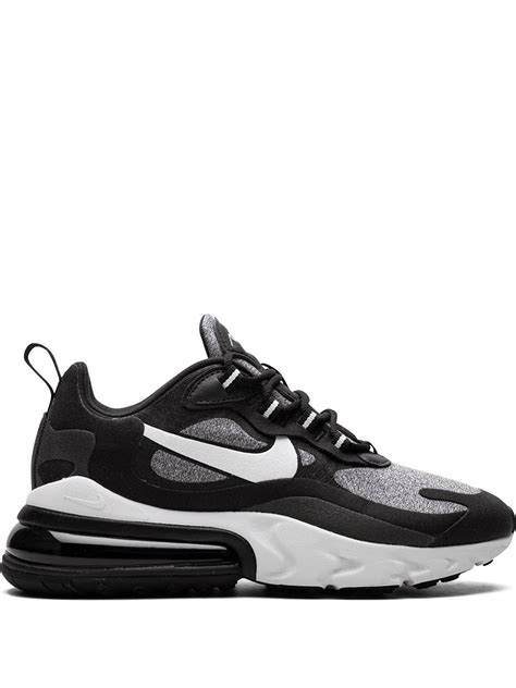 Nike Air Max 270 React Optical Sneakers In Black Modesens