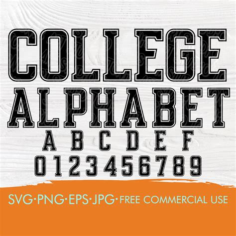 Varsity Font Svg College Font Svg Varsity Alphabet Svg Svg Cut