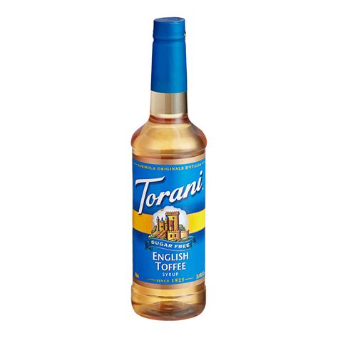 Torani Sugar Free English Toffee Flavoring Syrup 750 Ml