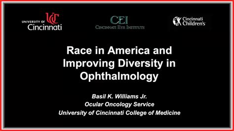 8 14 2020 Basil Williams Jr Md Race In America And Improving Diversity In Ophthalmology