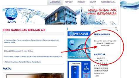 Bil air johor online (ebilling ranhill saj) : Cara Semak Bil Air Kedah Online