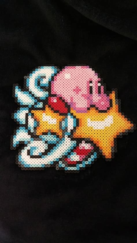 Kirby Super Star Perler Bead Pixel Art Sprite Kandi Geek Decor Etsy