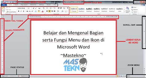 Fungsi Menu Dan Ikon Pada Microsoft Word Unbrick Id