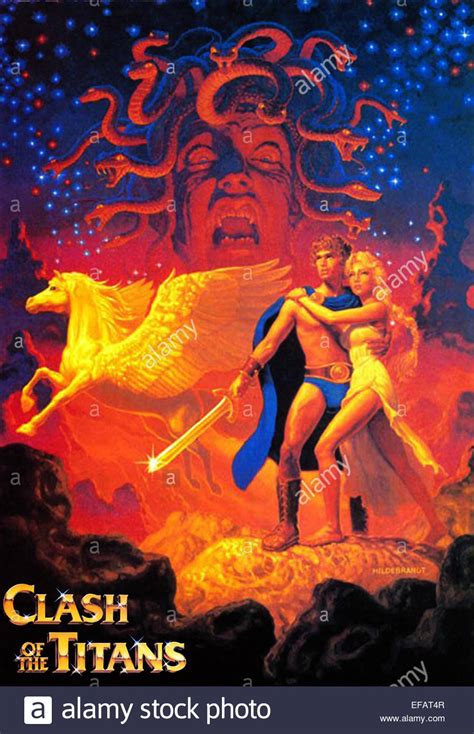 Movie Poster Clash Of The Titans 1981 Stock Photo