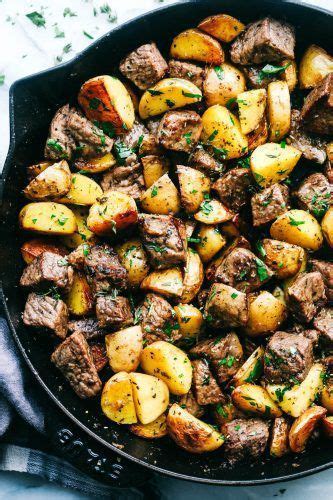 Add thе 1 tаblеѕрооn butter аnd ѕtеаk bites. Garlic Butter Herb Steak Bites with Potatoes | The Recipe ...