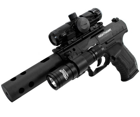 Walther Full Metal Nighthawk Tactical Co2 177 Pellet Gun Air Pistol