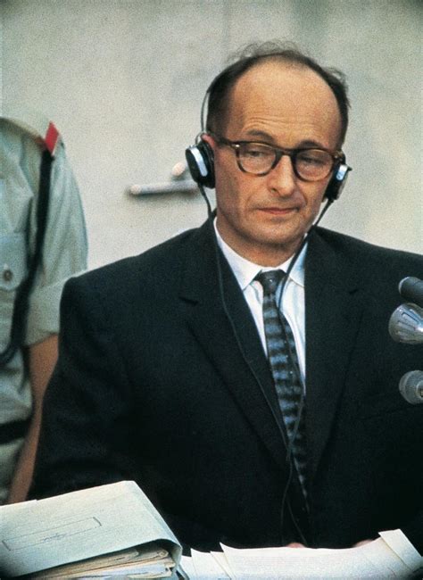 It seems that german tax money was used to build. Picture of Adolf Eichmann